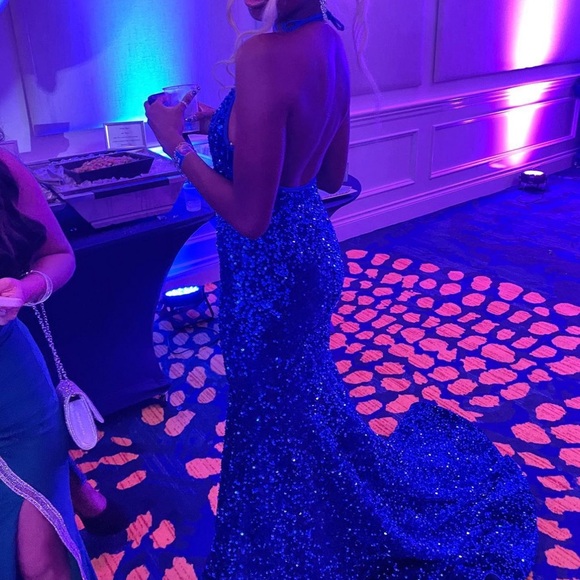 Blue “emma gown” prom dress from algist.com in a x small - Picture 5 of 8